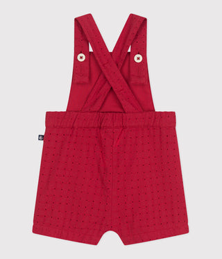 BABY GIRL'S ORGANIC COTTON DUNGAREE SHORTS