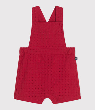 BABY GIRL'S ORGANIC COTTON DUNGAREE SHORTS