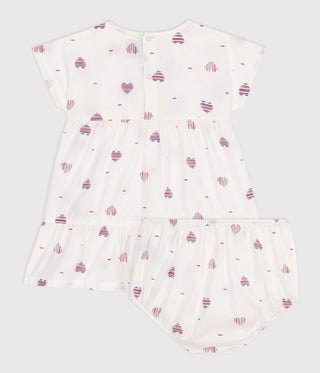 BABY GIRL'S ORGANIC COTTON DRESS AND BLOOMERS