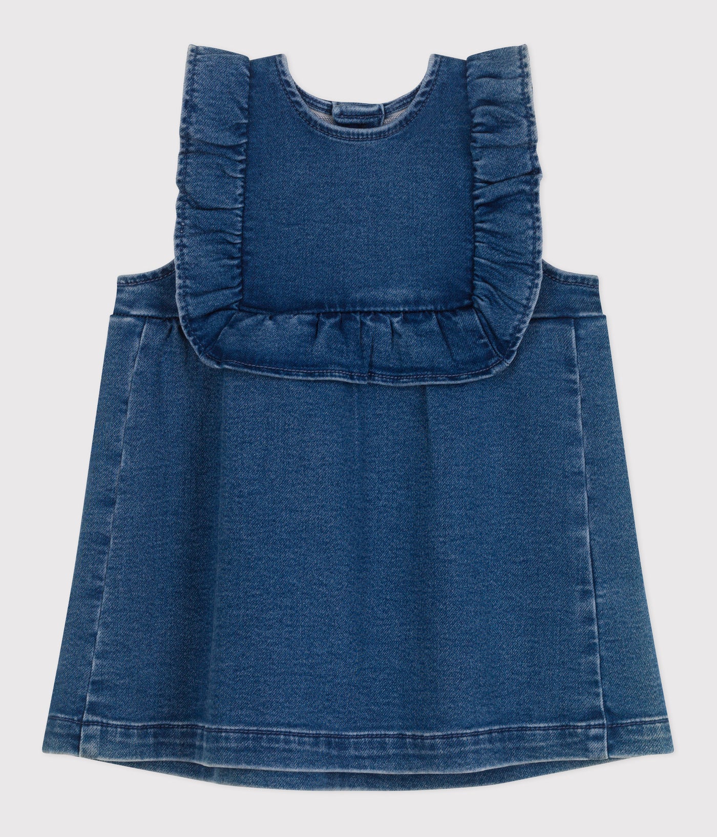 BABIES' SLEEVELESS DENIM DRESS