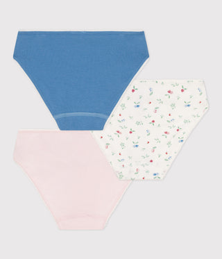 GIRL'S ORGANIC COTTON PANTIES - 3-PACK