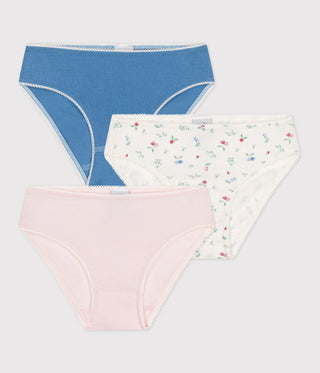 GIRL'S ORGANIC COTTON PANTIES - 3-PACK