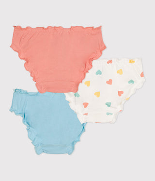 GIRL'S ORGANIC COTTON PANTIES - 3-PACK