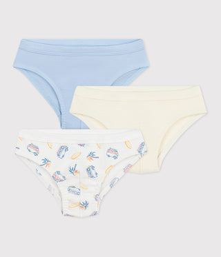 BOY'S ORGANIC COTTON BRIEFS - 3-PACK