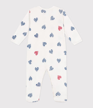 BABY UNISEX ORGANIC COTTON FOOTED SLEEPSUIT