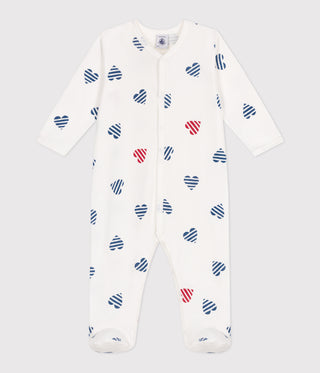 BABY UNISEX ORGANIC COTTON FOOTED SLEEPSUIT