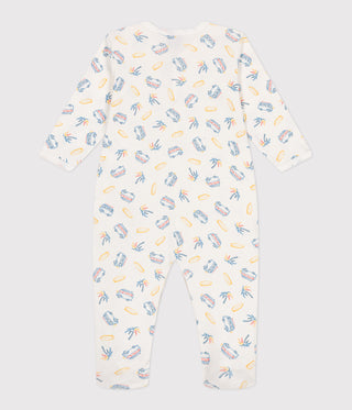 BABY UNISEX ORGANIC COTTON FOOTED SLEEPSUIT
