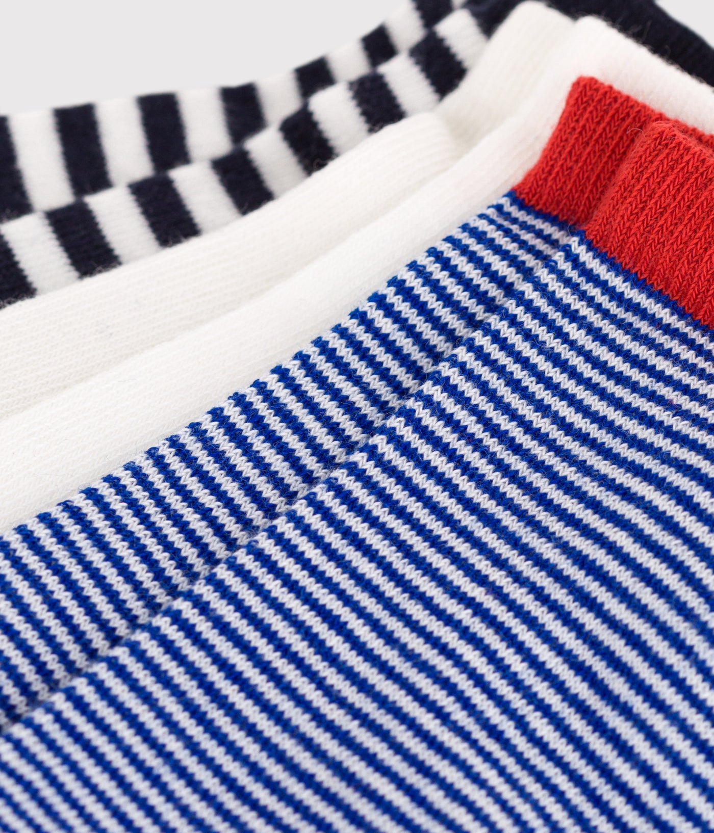 3 PAIRS OF CHILDREN'S STRIPED COTTON SOCKS
