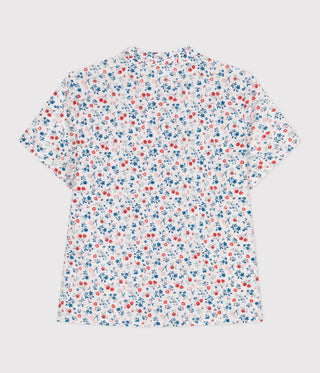 GIRL'S COTTON BLOUSE IN FLORAL PRINT
