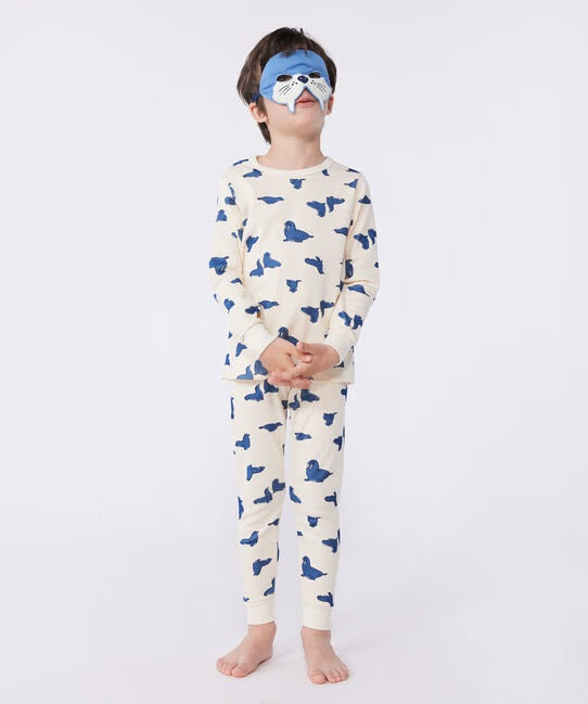 CHILDREN'S COTTON FANCY PYJAMAS WITH MASK