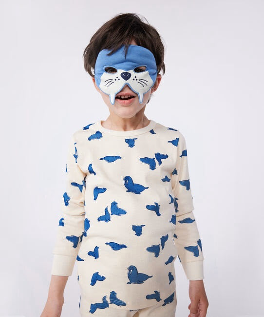 CHILDREN'S COTTON FANCY PYJAMAS WITH MASK