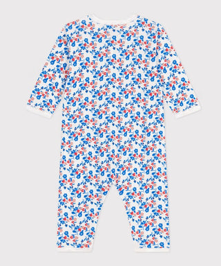 BABY GIRL'S ORGANIC COTTON FOOTLESS SLEEPSUIT
