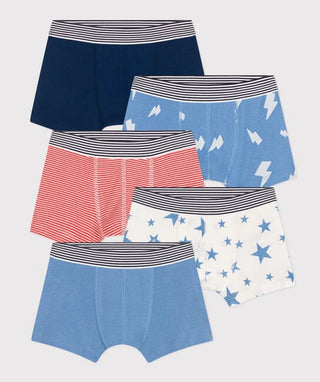 BOY'S ORGANIC COTTON BOXERS - 5-PACK