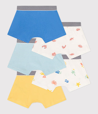 BOY'S ORGANIC COTTON BOXERS - 5-PACK
