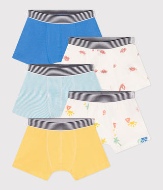 BOY'S ORGANIC COTTON BOXERS - 5-PACK