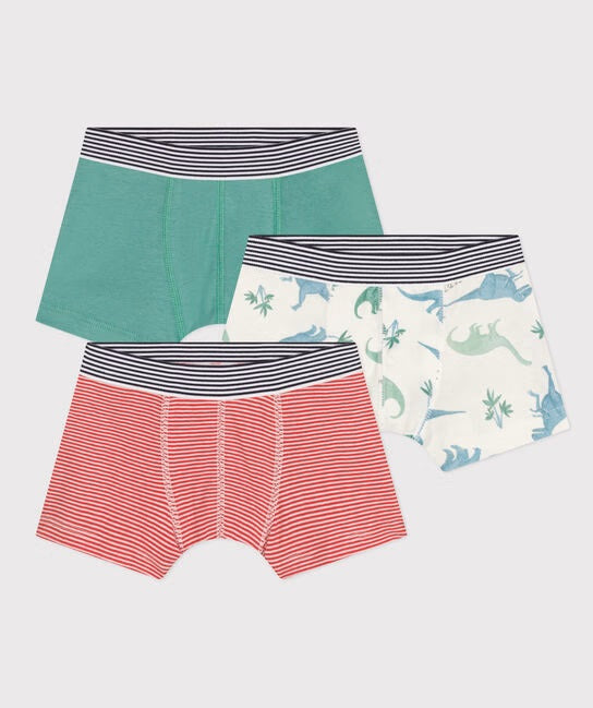 BOY'S COTTON BOXER BRIEF - 3-PACK