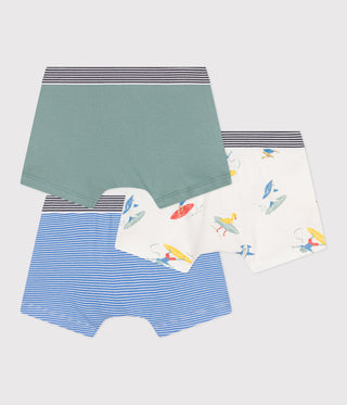 BOY'S COTTON BOXER BRIEF - 3-PACK