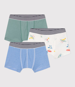 BOY'S COTTON BOXER BRIEF - 3-PACK