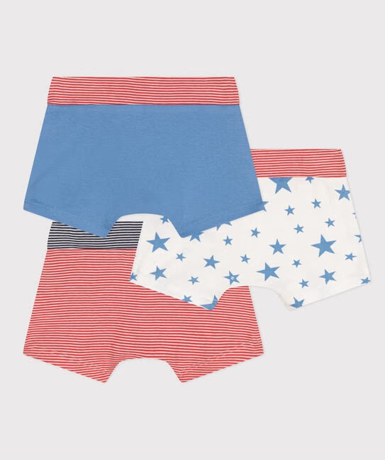 BOY'S COTTON BOXER BRIEF - 3-PACK