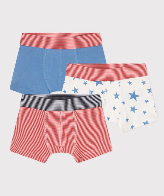 BOY'S COTTON BOXER BRIEF - 3-PACK