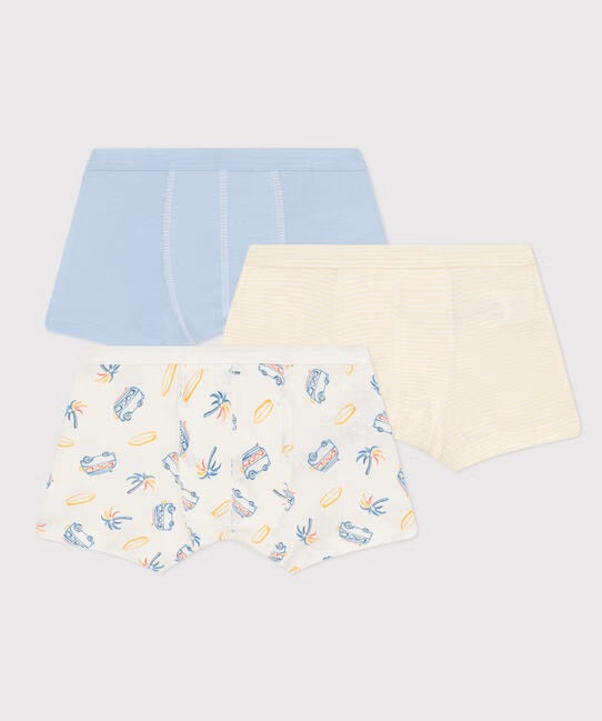 BOY'S COTTON BOXER BRIEF - 3-PACK