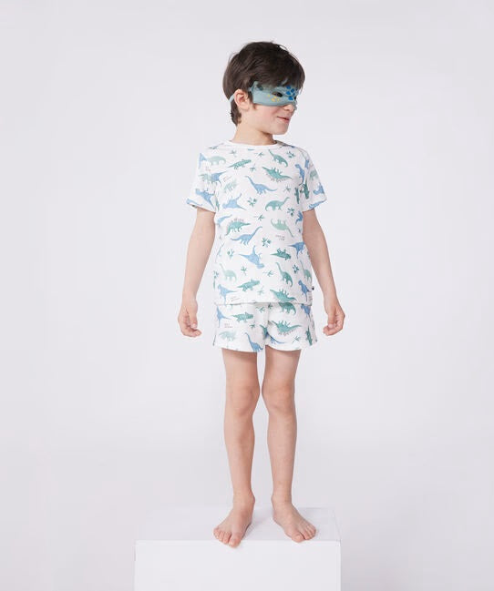 BOY'S COTTON SHORT PYJAMAS WITH MASK