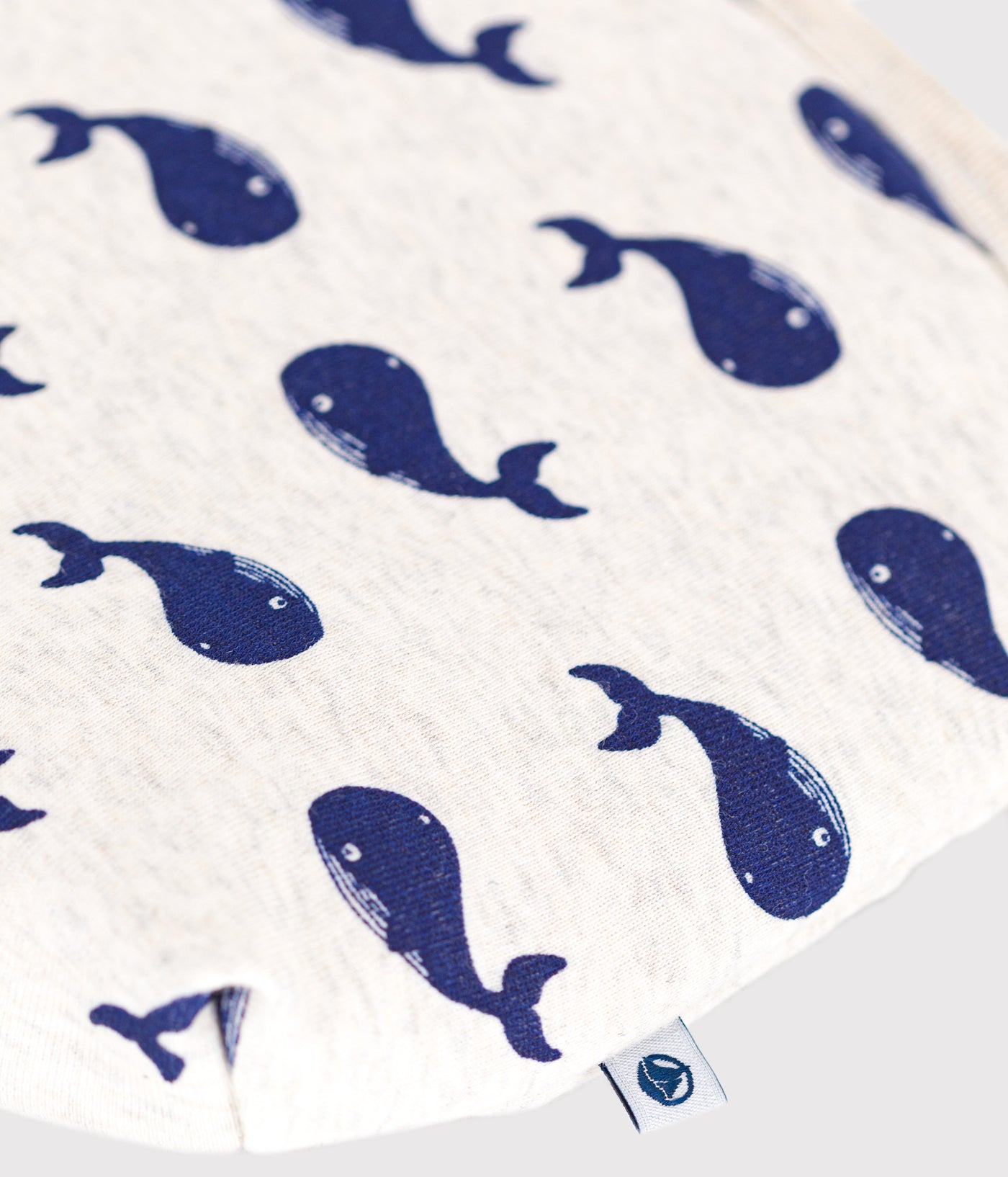 BABIES' COTTON WHALE PRINTPOUCH