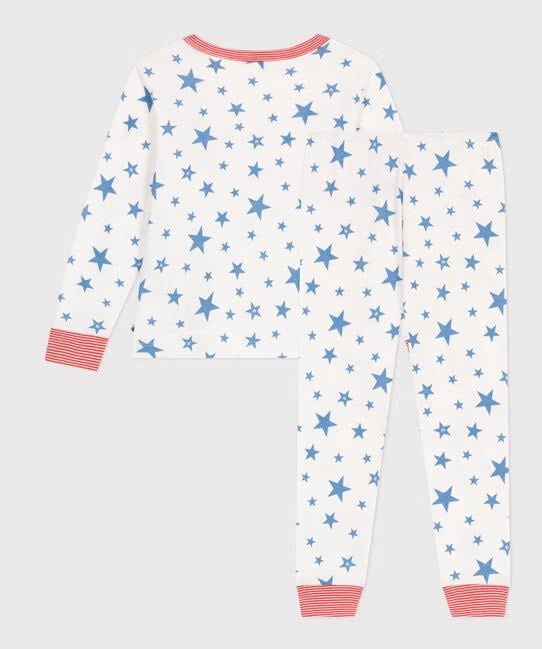 CHILDREN'S STAR PRINT COTTON PYJAMAS