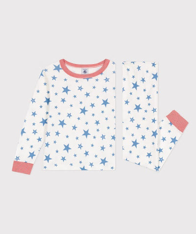 CHILDREN'S STAR PRINT COTTON PYJAMAS