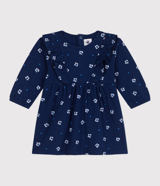 BABY GIRL'S COTTON DRESS IN FLORAL PRINT