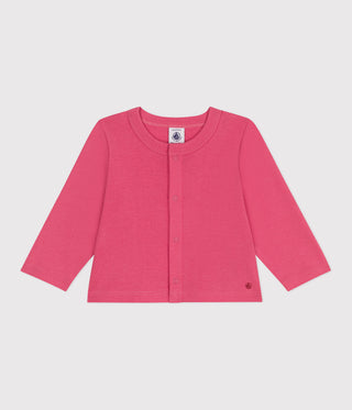 BABY GIRL'S ORGANIC COTTON CARDIGAN