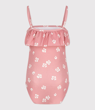 GIRL'S ONE-PIECE FLORAL SWIMSUIT