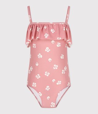 GIRL'S ONE-PIECE FLORAL SWIMSUIT