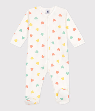 BABY UNISEX ORGANIC COTTON FOOTED SLEEPSUIT