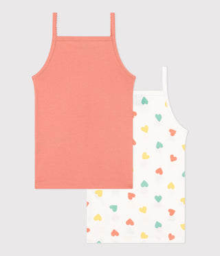 GIRL'S ORGANIC COTTON TANK TOPS - 2-PACK
