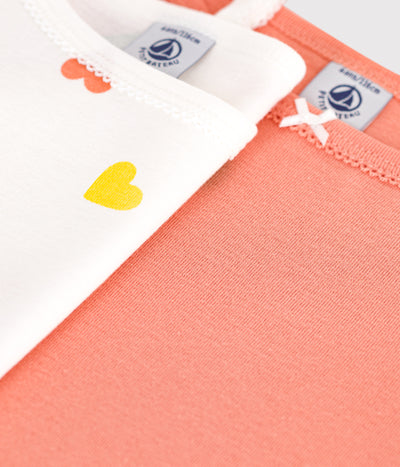 GIRL'S COTTON VEST - 2-PACK