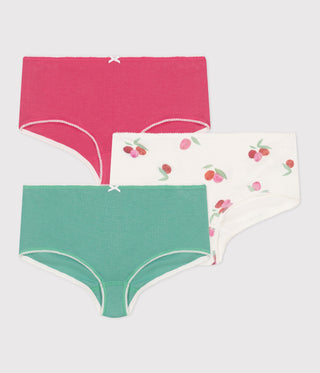 GIRL'S ORGANIC COTTON PANTIES - 3-PACK