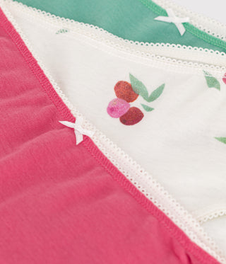 GIRL'S ORGANIC COTTON PANTIES - 3-PACK