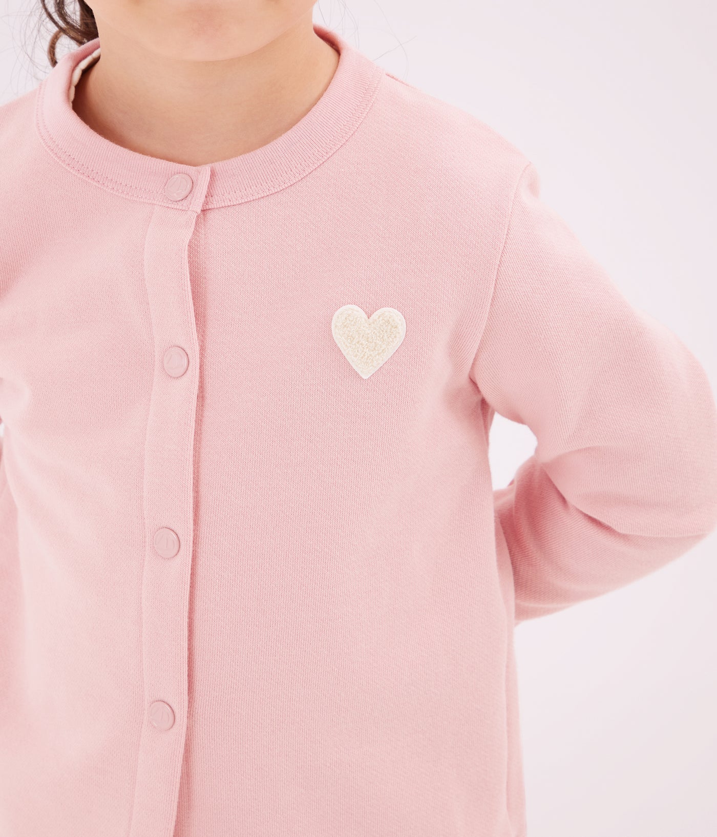 CHILDREN'S PLAIN FLEECE CARDIGAN