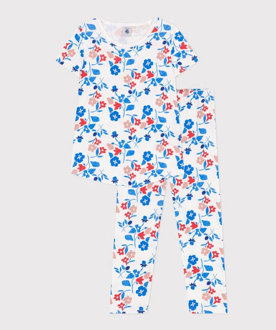 CHILDREN'S COTTON FLORAL PYJAMAS