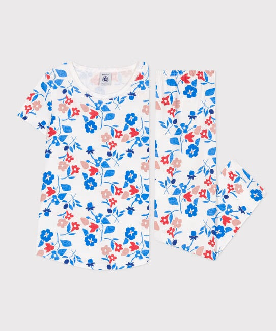 CHILDREN'S COTTON FLORAL PYJAMAS