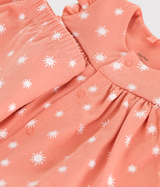 BABY GIRL'S COTTON BLOUSE AND BLOOMER 2-PC SET