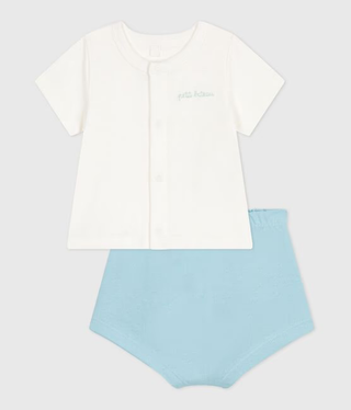 BABY BOY'S COTTON T-SHIRT AND SHORTS 2-PC SET