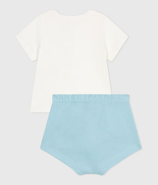 BABY BOY'S COTTON T-SHIRT AND SHORTS 2-PC SET