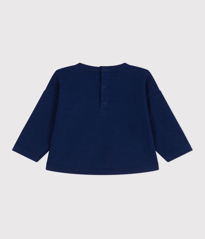 BABIES' PLAIN COTTON SWEATSHIRT