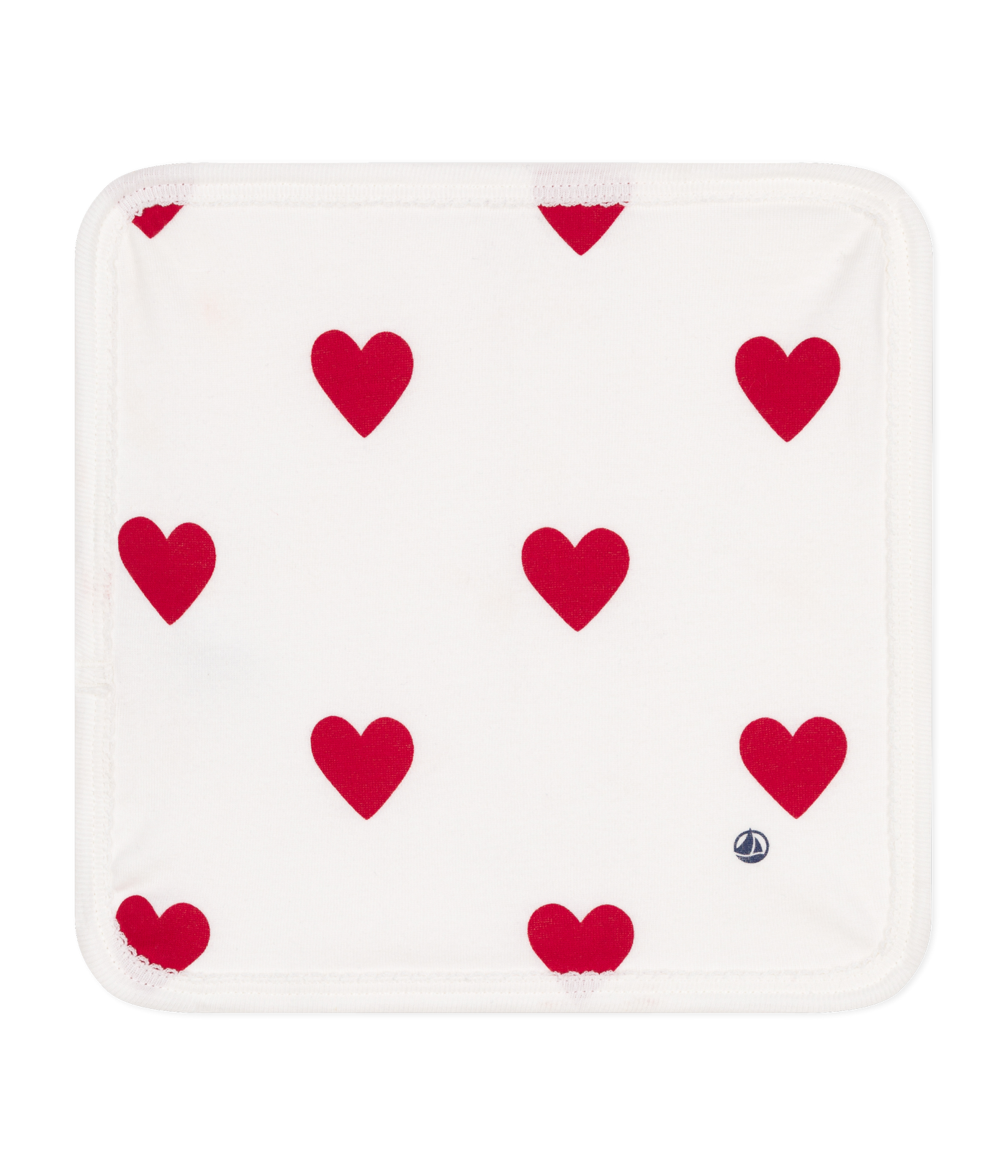 BABIES' COTTON HEART PRINT TERRY CLOTH