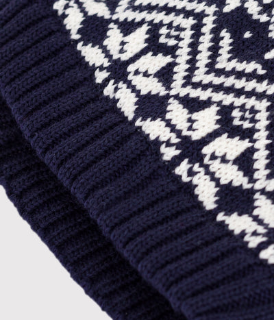 CHILDREN'S WOOLLEN JACQUARD HAT