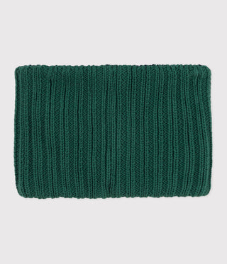 BOY'S FLEECE-LINED KNITTED SNOOD