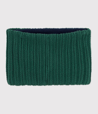 BOY'S FLEECE-LINED KNITTED SNOOD