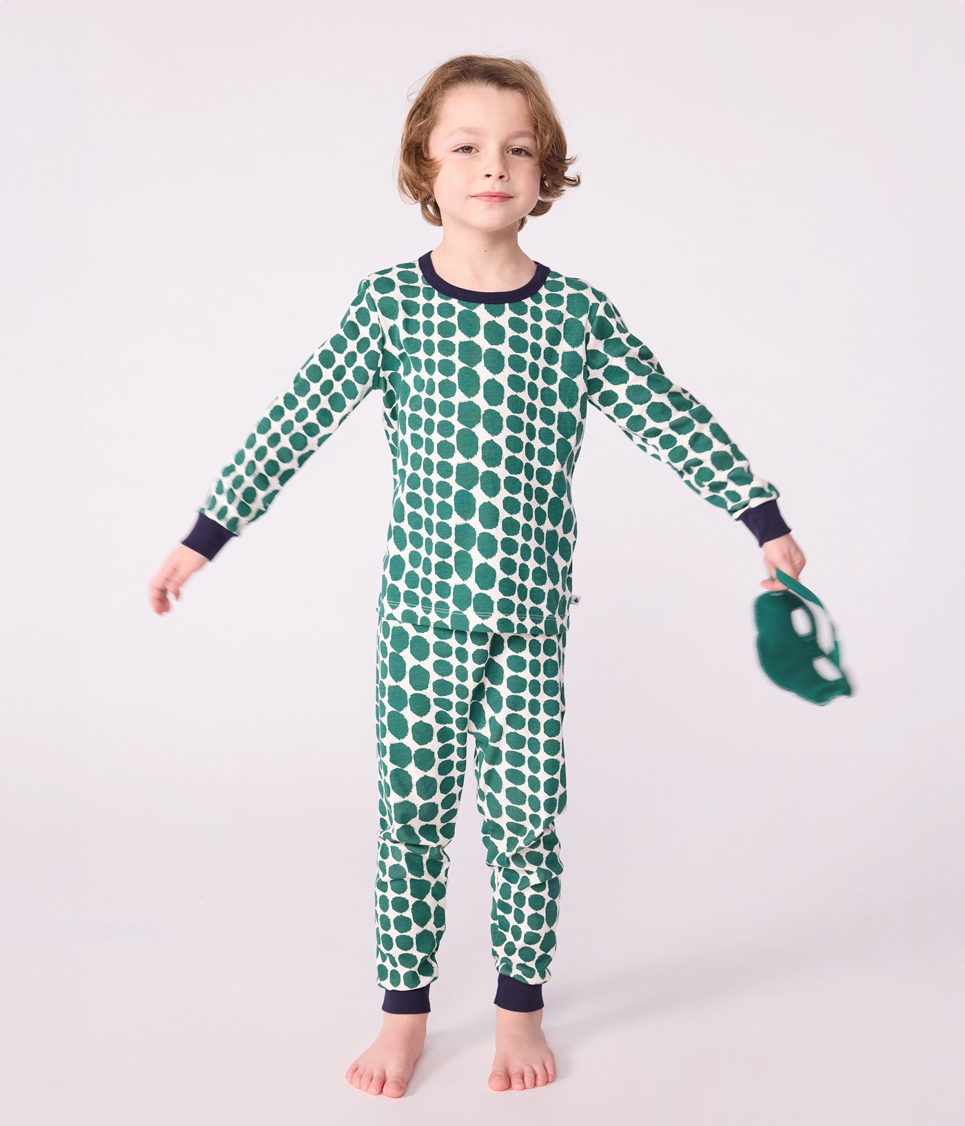 CHILDREN'S CROCODILE PRINT COTTON FANCY DRESS PYJAMAS